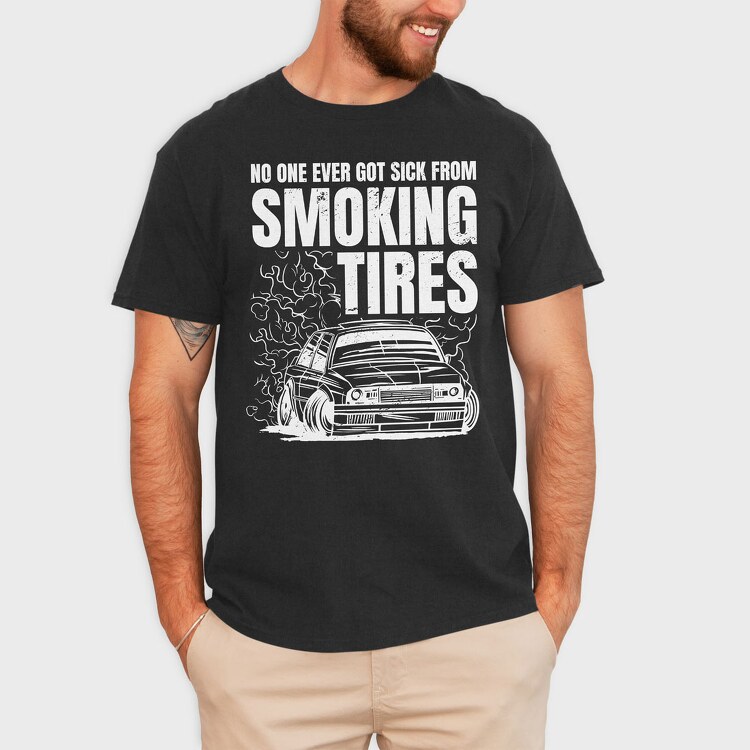 Smoking Tires, Tricou Barbati (Unisex)