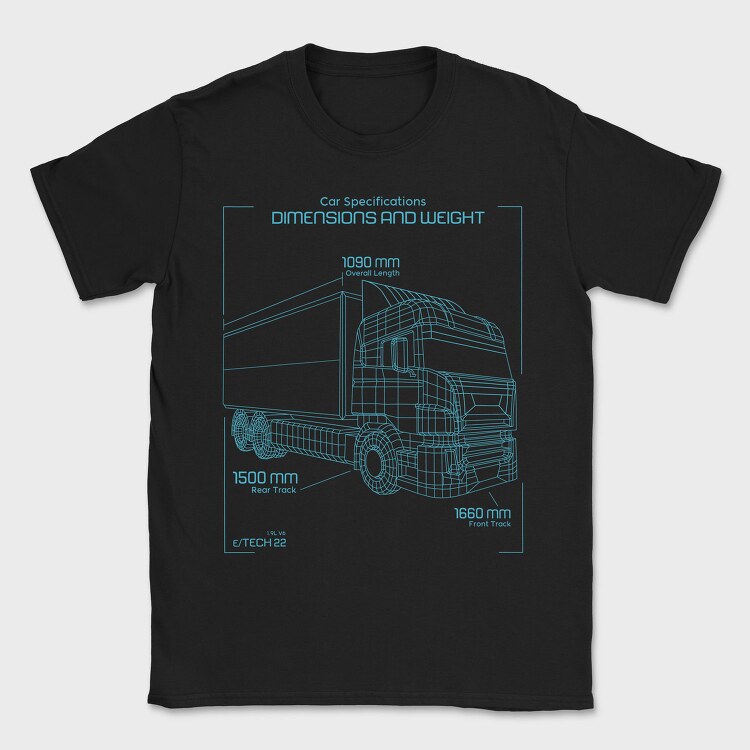 Big Truck Transportation, Tricou Barbati (Unisex)