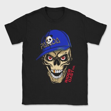 Skull Panda Cap Red Eyes Cast 99, Tricou Barbati (Unisex)