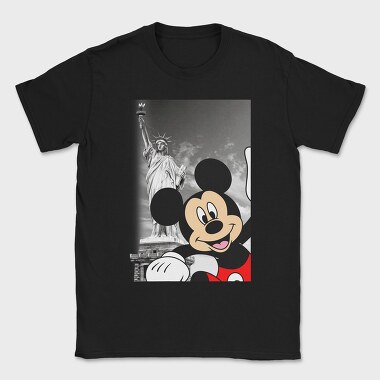 Statue Of Liberty Mickey Mouse New York, Tricou Barbati (Unisex)