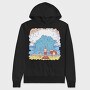 Big Wave Meme Beach Stand, Hanorac Oversize Barbati (Unisex)
