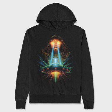 Jesus And Ufo, Hanorac Oversize Barbati (Unisex)