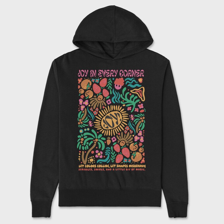 Joy In Every Corner Shapes Maximalism, Hanorac Oversize Barbati (Unisex)