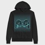 Joystick Optical Illusion, Hanorac Oversize Barbati (Unisex)