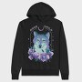Night Wolf Quote, Hanorac Oversize Barbati (Unisex)