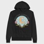 Nightime Best Time Moon Flower Power Nature 12, Hanorac Oversize Barbati (Unisex)