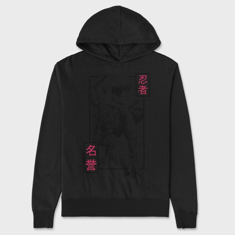 Ninja T Rex, Hanorac Oversize Barbati (Unisex)