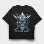 Nordic Skiing Viking God, Tricou Oversize Barbati (Unisex)