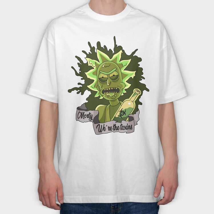Rick and Morty 13, Tricou Oversize Barbati (Unisex)