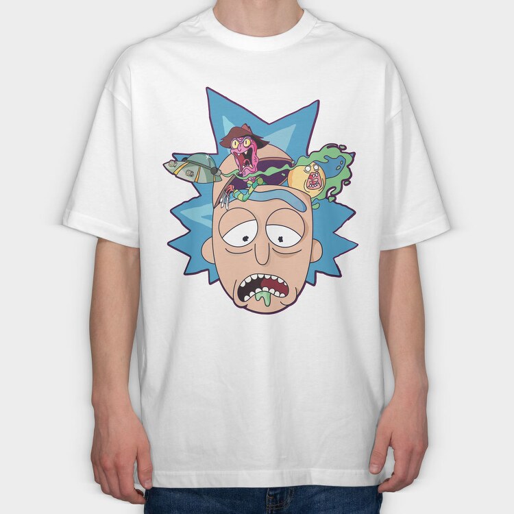 Rick and Morty 23, Tricou Oversize Barbati (Unisex)