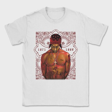 Tupac Tribute Paisley Tattoo 1971 1996, Tricou Barbati (Unisex)