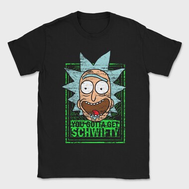 Zombie Rick Morty Eyes Blood 99, Tricou Barbati (Unisex)