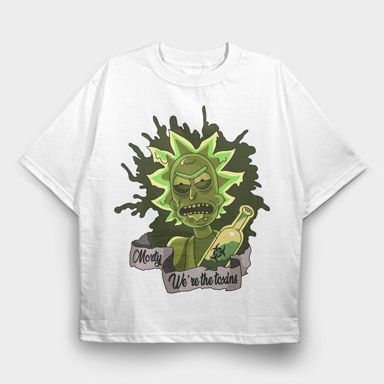 Rick and Morty 13, Tricou Oversize Barbati (Unisex)