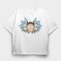 Rick and Morty 10, Tricou Oversize Barbati (Unisex)