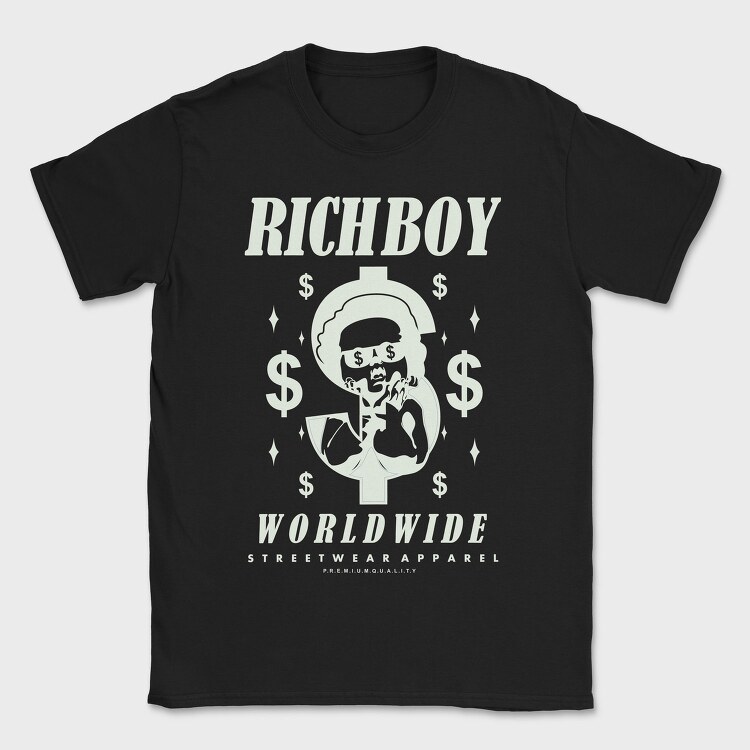 Richboy 1, Tricou Barbati (Unisex)
