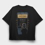 Retro Gaming Pac Man Game, Tricou Oversize Barbati (Unisex)