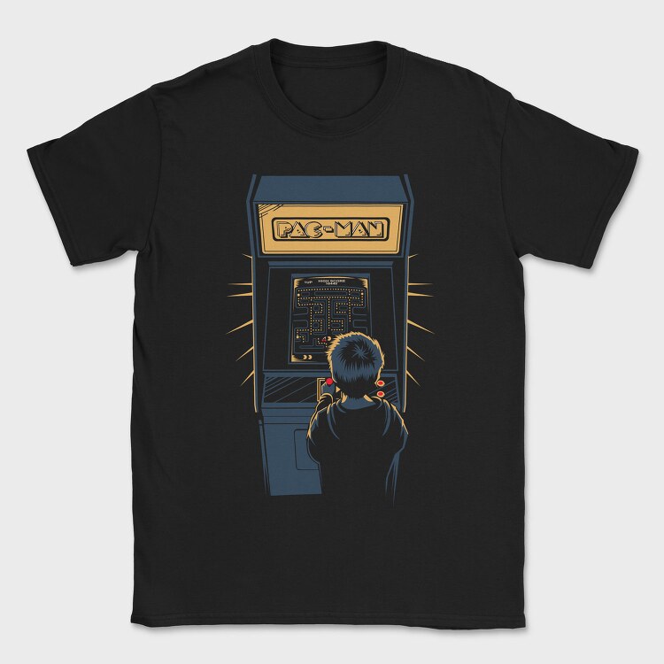 Retro Gaming Pac Man Game, Tricou Barbati (Unisex)