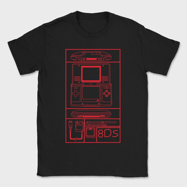 Retro Gaming 8 Bit, Tricou Barbati (Unisex)