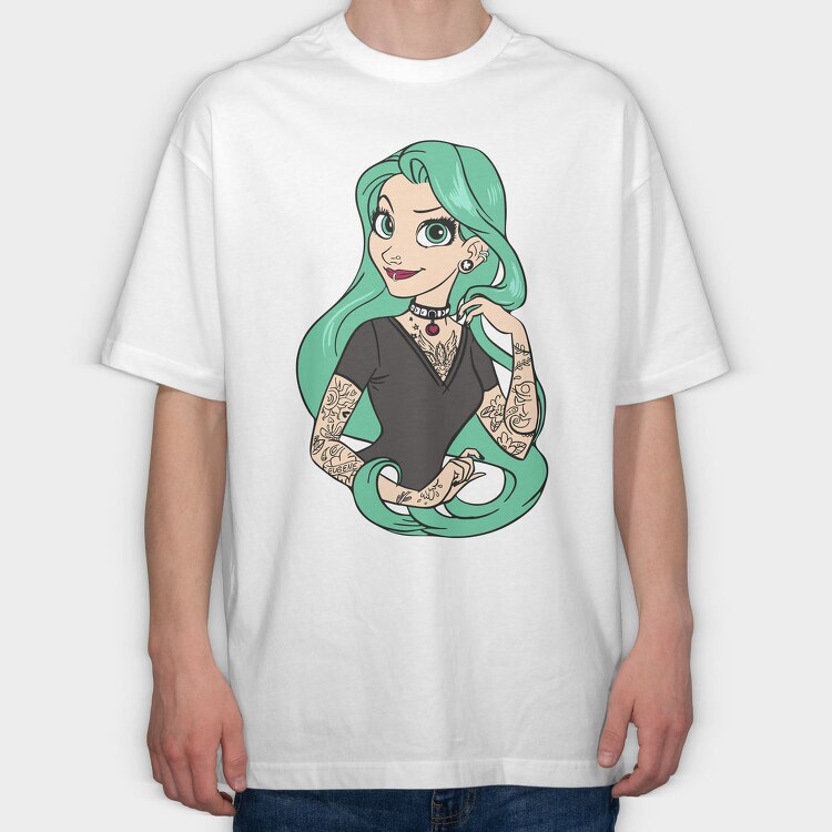 Princess Rockstar 4, Tricou Oversize Barbati (Unisex)
