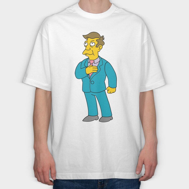 Principal Skinner, Tricou Oversize Barbati (Unisex)