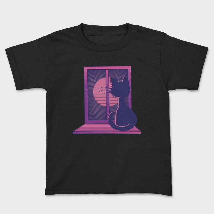 Cat In Window, Tricou Copii
