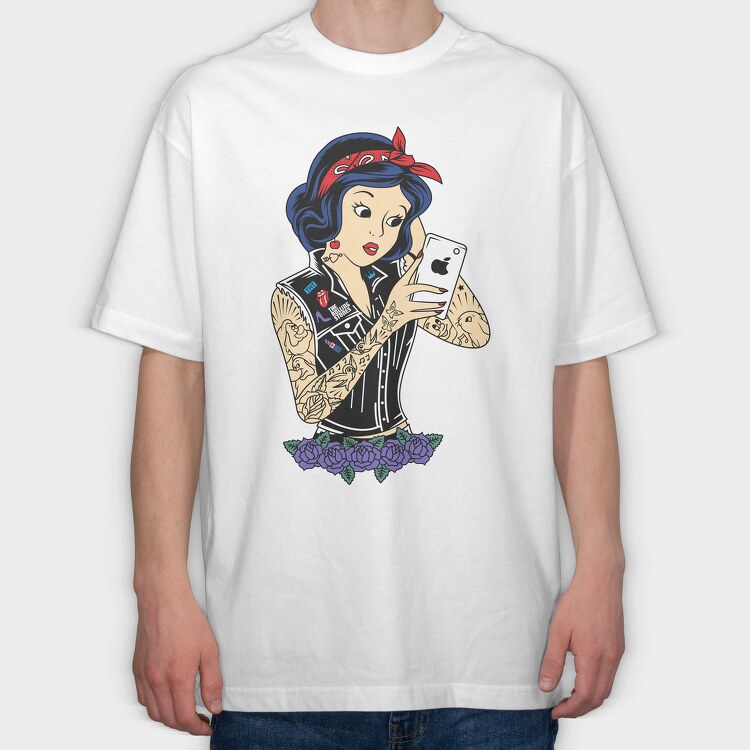 Princess Rockstar 9, Tricou Oversize Barbati (Unisex)