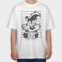 Prisoner Pep Le Pew, Tricou Oversize Barbati (Unisex)