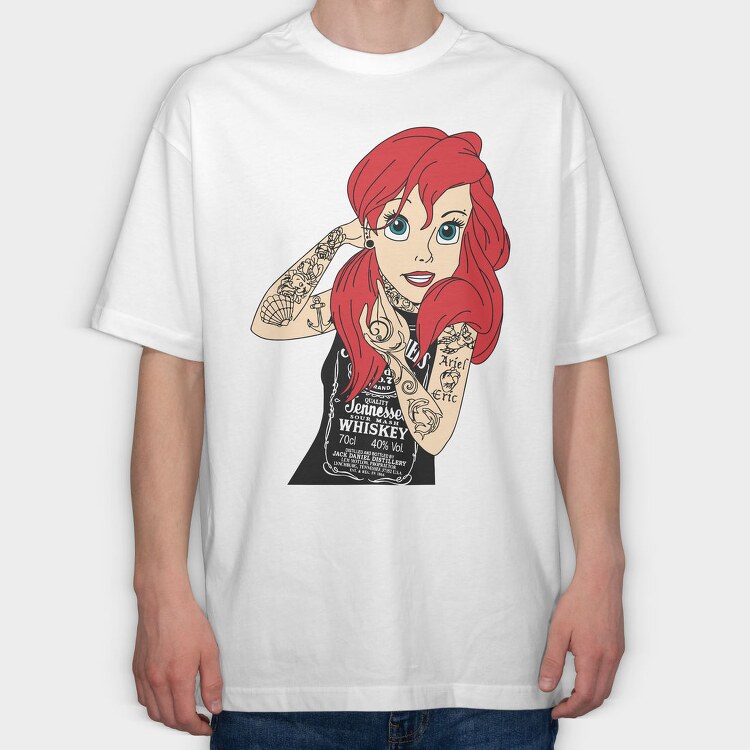 Princess Rockstar 3, Tricou Oversize Barbati (Unisex)