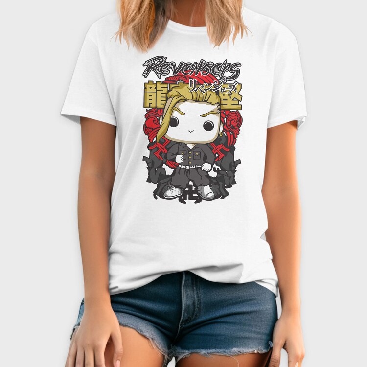 Funko Anime Tokyo Revengers Draken, Tricou Barbati (Unisex)