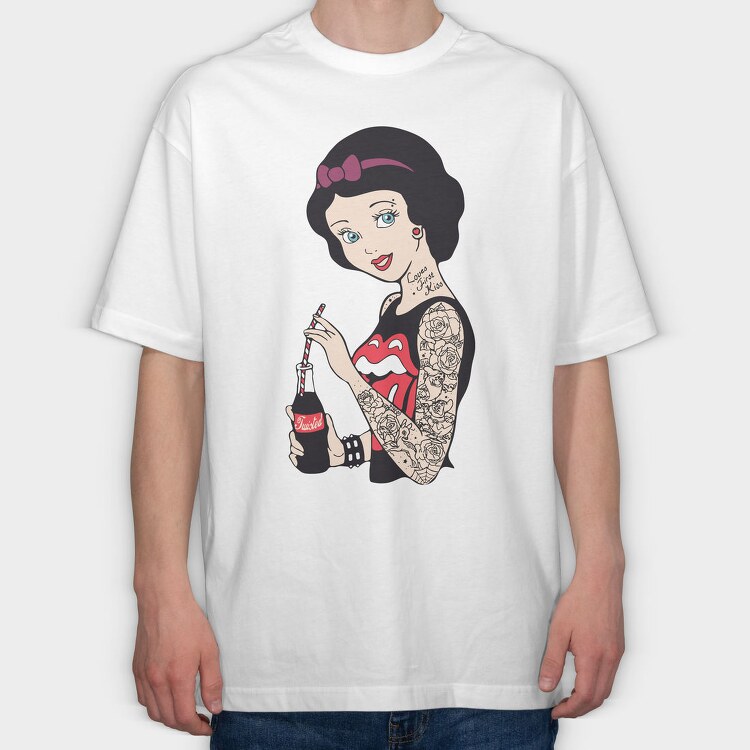 Princess Rockstar 2, Tricou Oversize Barbati (Unisex)