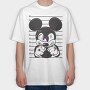 Prisoner Mickey Mouse, Tricou Oversize Barbati (Unisex)