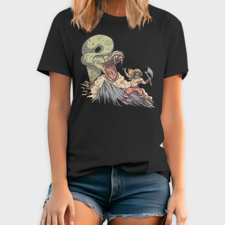 Snake vs Viking, Tricou Barbati (Unisex)
