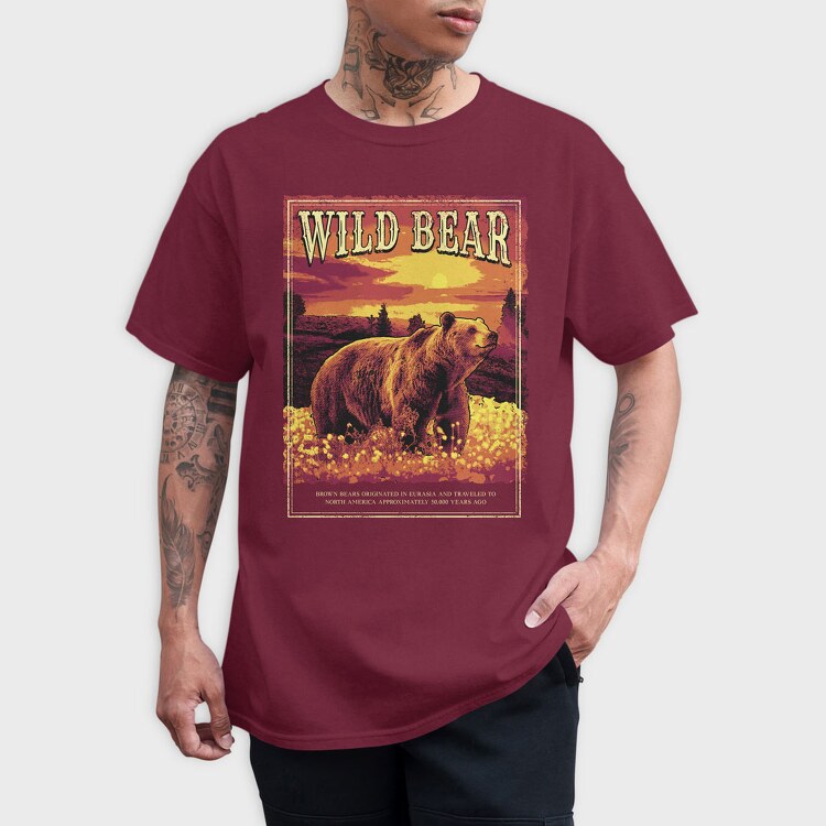Wild Bear Forest, Tricou Barbati (Unisex)