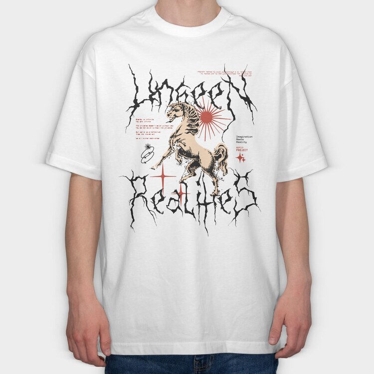 Realities 1, Tricou Oversize Barbati (Unisex)