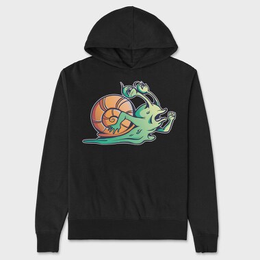 Exhausted Running Snail, Hanorac Oversize Barbati (Unisex)