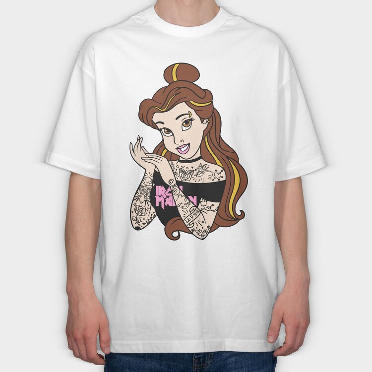 Princess Rockstar 10, Tricou Oversize Barbati (Unisex)
