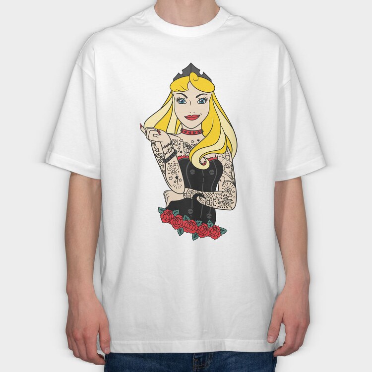 Princess Rockstar 5, Tricou Oversize Barbati (Unisex)