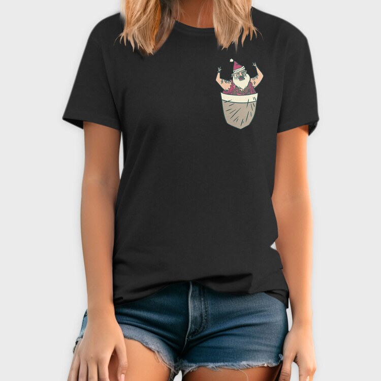 Santa Pocket, Tricou Barbati (Unisex)