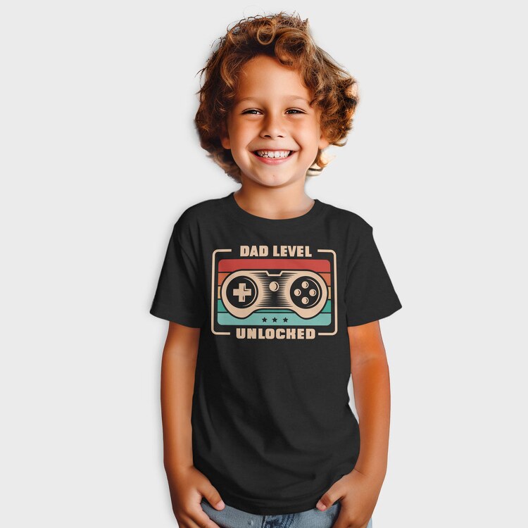 Dad Level Unlocked, Tricou Copii
