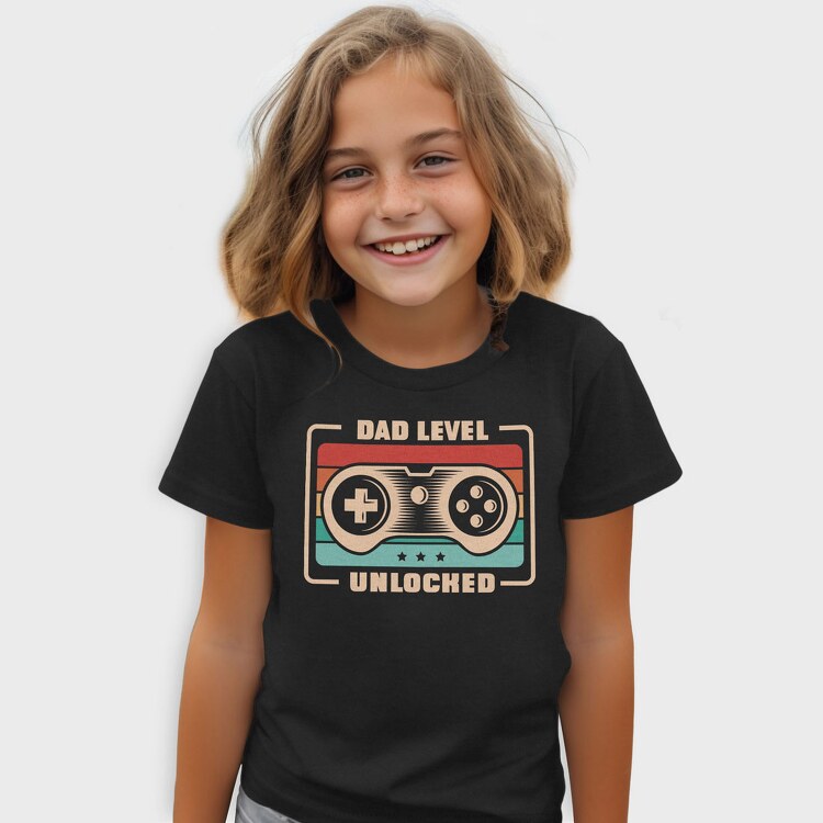 Dad Level Unlocked, Tricou Copii