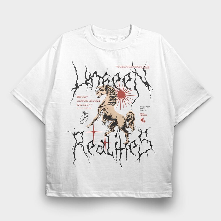 Realities 1, Tricou Oversize Barbati (Unisex)