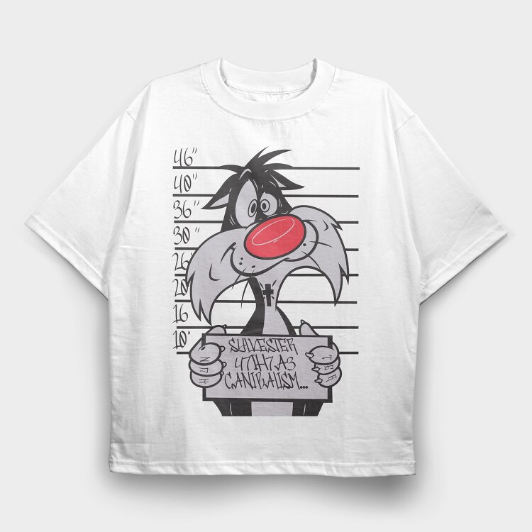 Prisoner Sylvester, Tricou Oversize Barbati (Unisex)