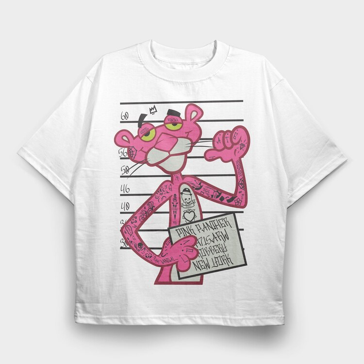 Prisoner Pink Panter, Tricou Oversize Barbati (Unisex)