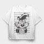 Prisoner Pep Le Pew, Tricou Oversize Barbati (Unisex)