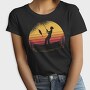 Woman Fishing Sunset, Tricou Femei