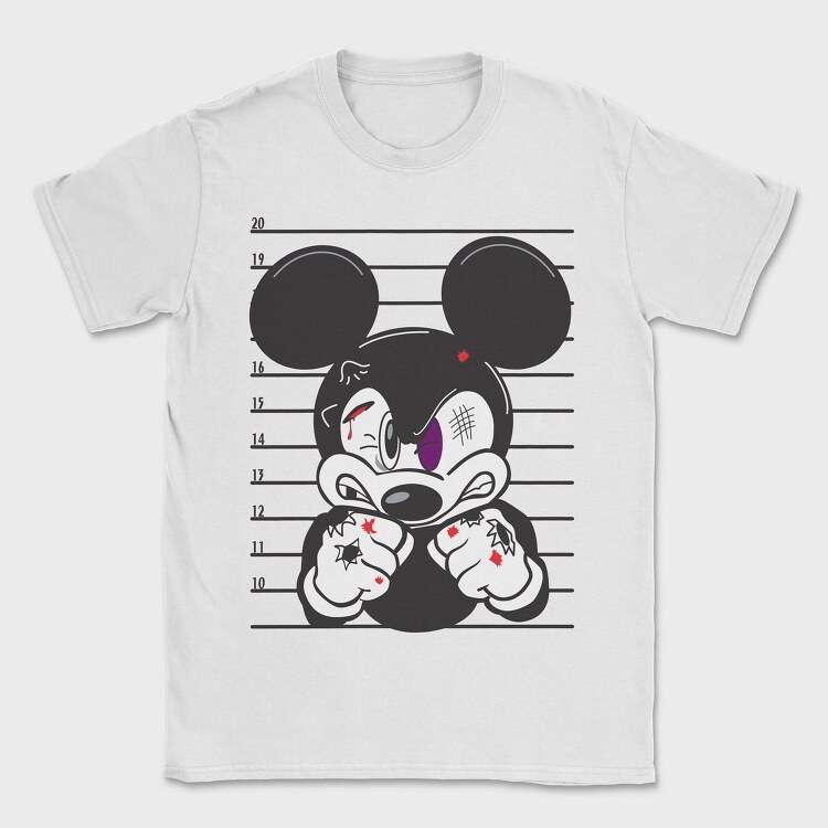 Prisoner Mickey Mouse, Tricou Barbati (Unisex)