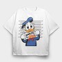 Prisoner Donald Duck, Tricou Oversize Barbati (Unisex)