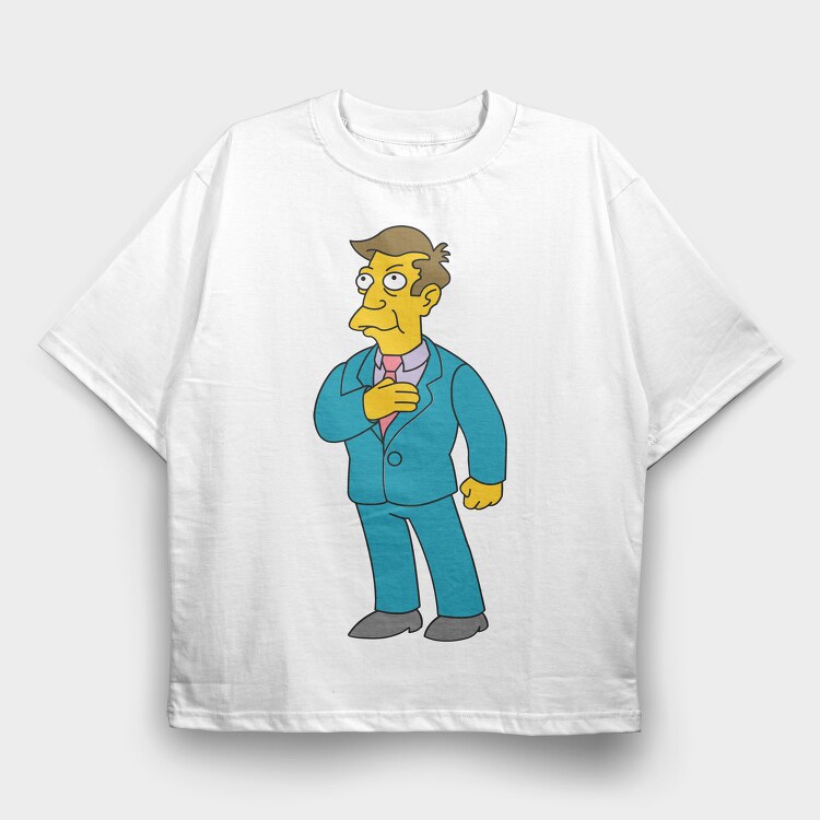 Principal Skinner, Tricou Oversize Barbati (Unisex)