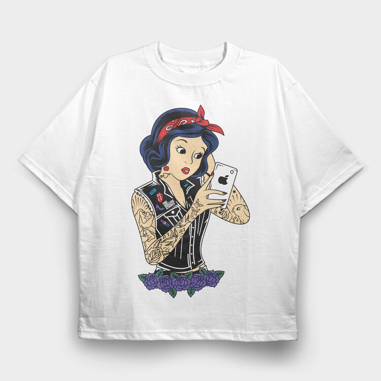 Princess Rockstar 9, Tricou Oversize Barbati (Unisex)