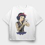 Princess Rockstar 9, Tricou Oversize Barbati (Unisex)